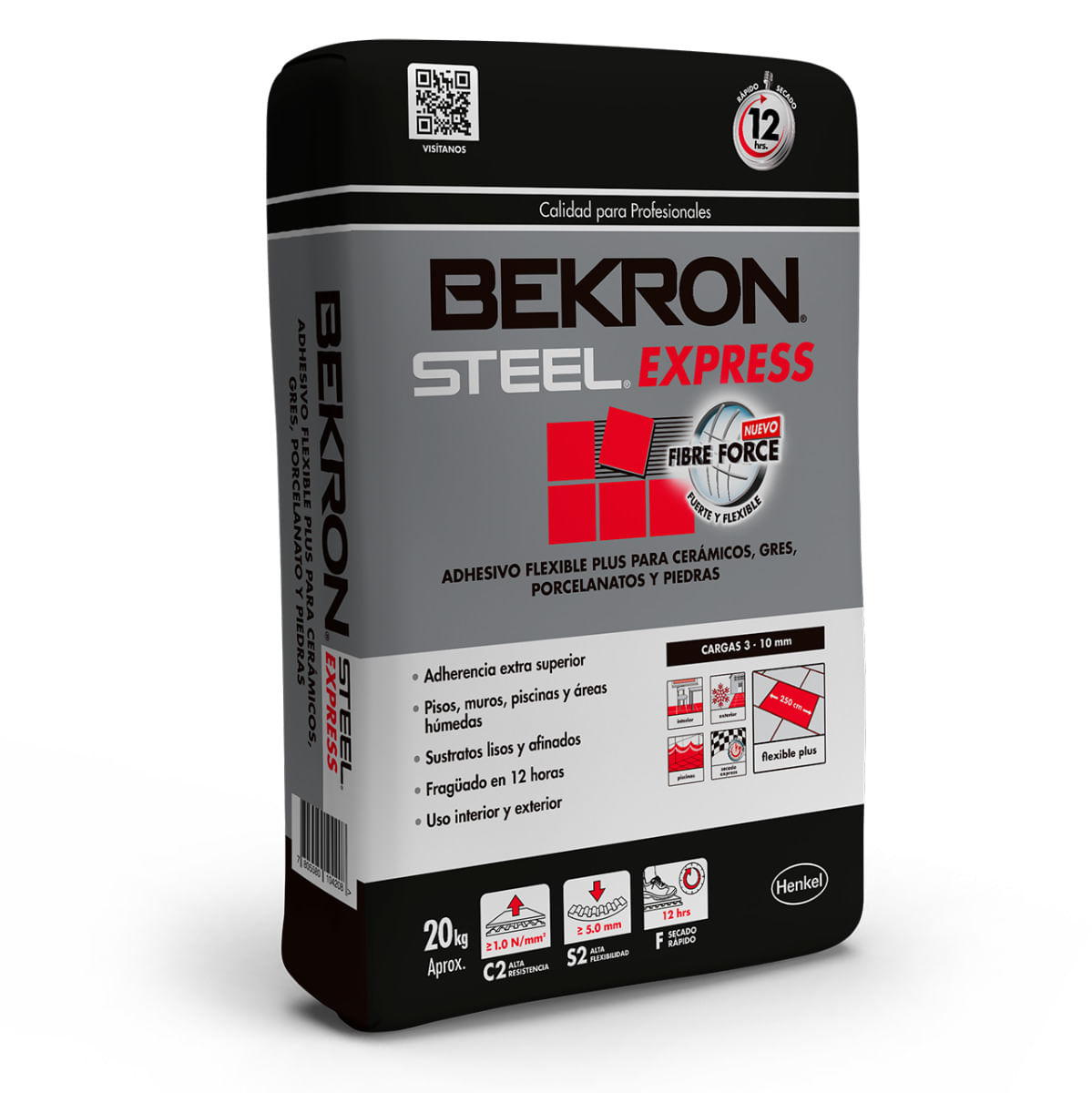 Adhesivo Cerámica BEKRON STEEL F/ Express 2OKG