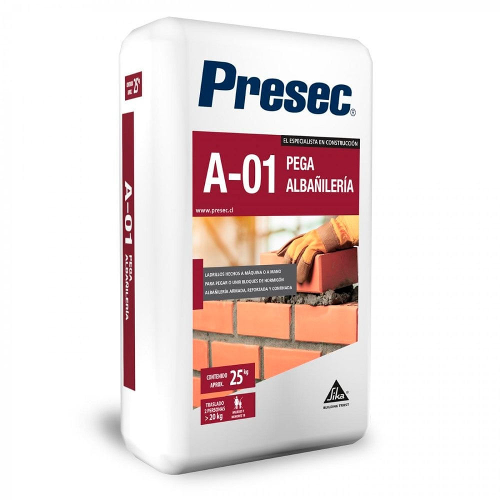 Mortero Pega Albañileria A01 Presec Saco 25 KG