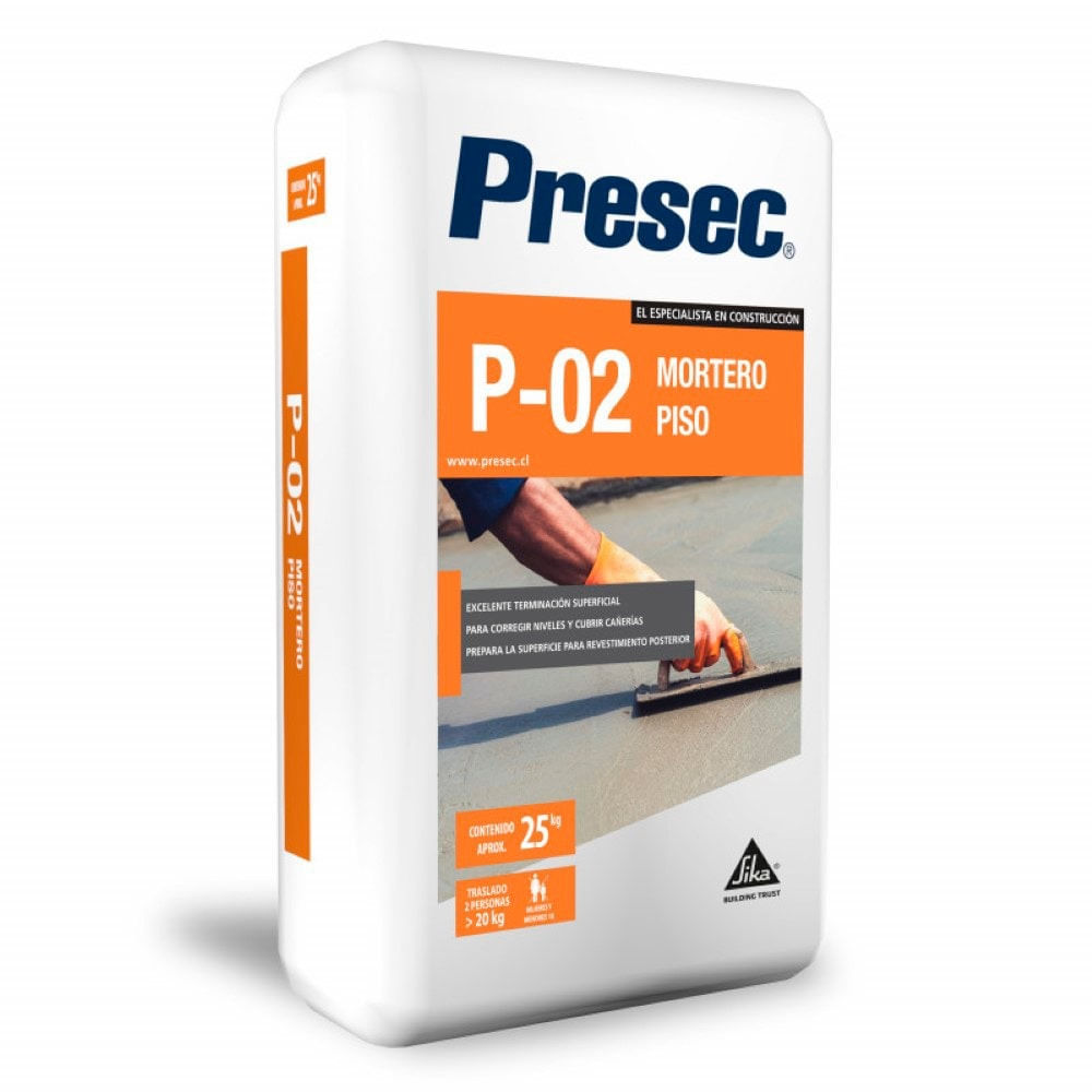 Mortero Piso Normal Presec P02 (sa 25KG)