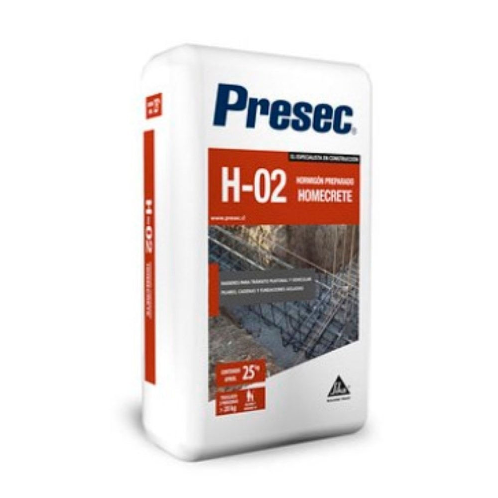 Mortero Hormigón H-02 Saco 25 KG Presec