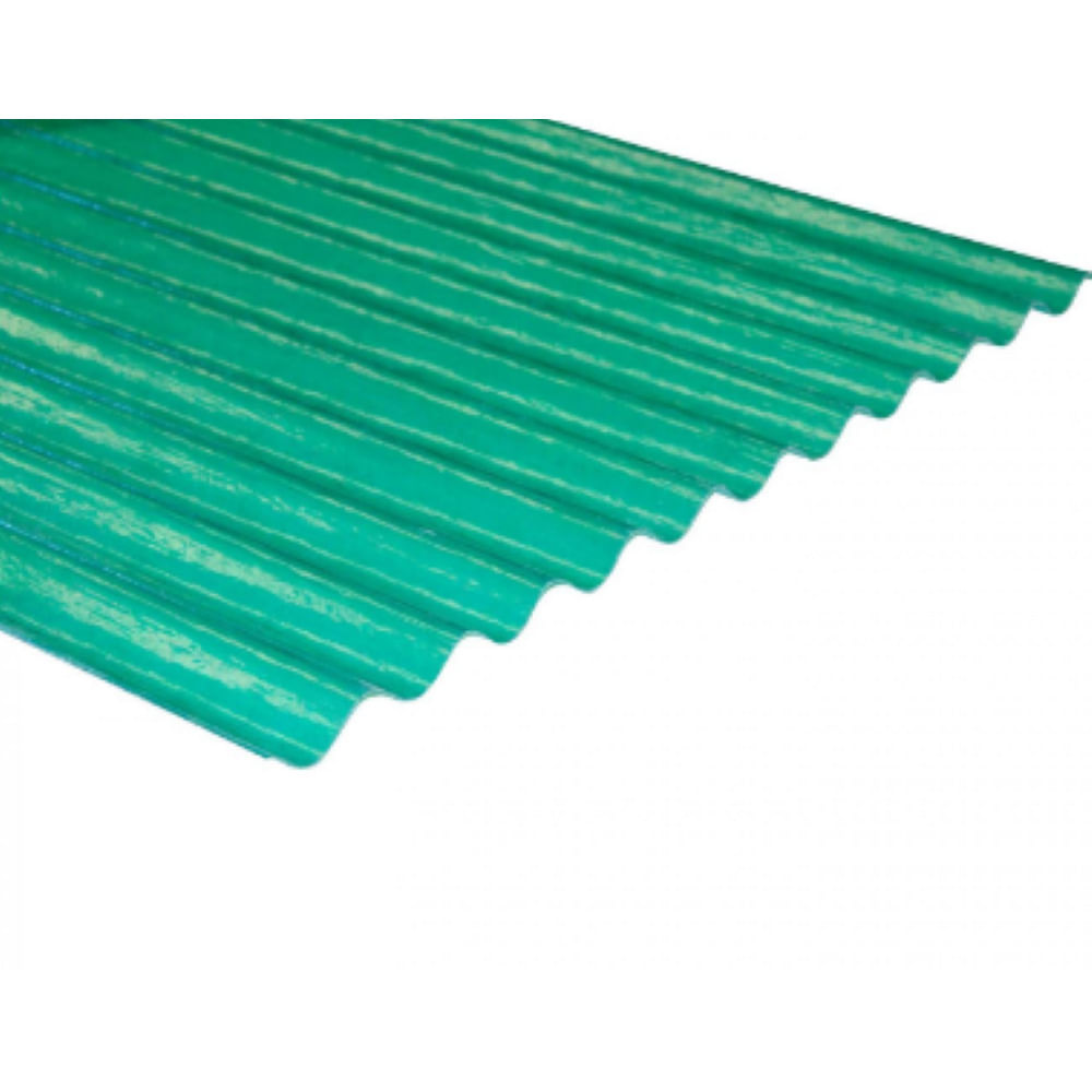 Plancha Fibra Vidrio Onda Zinc 2.50MT Verde