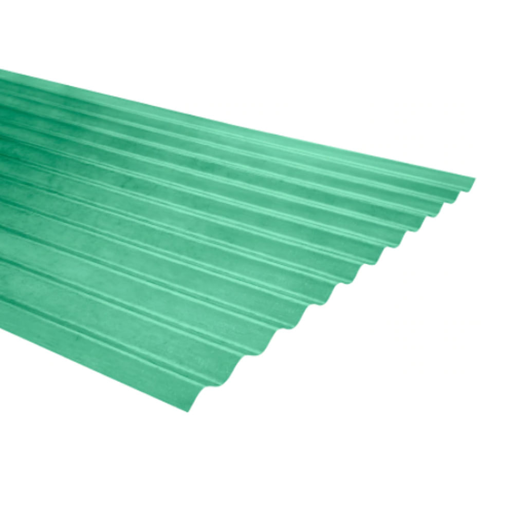 Plancha Fibra Vidrio Onda Zinc 3.00MT Verde