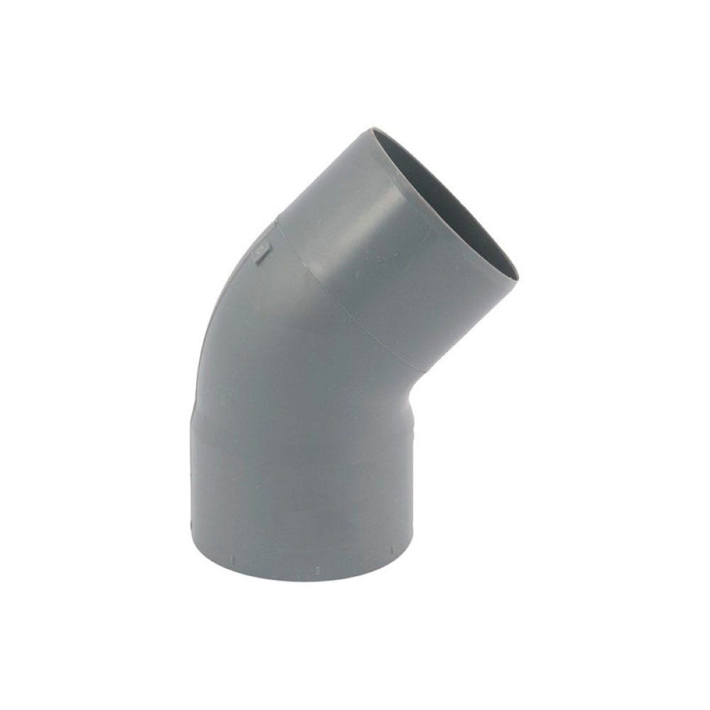 Codo Pvc 45 Gris 50MM Sanitario