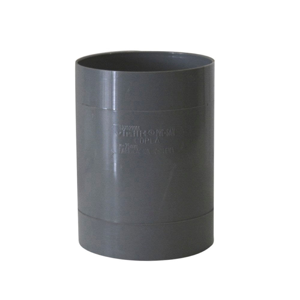 Copla Pvc Gris 75MM Sanitario