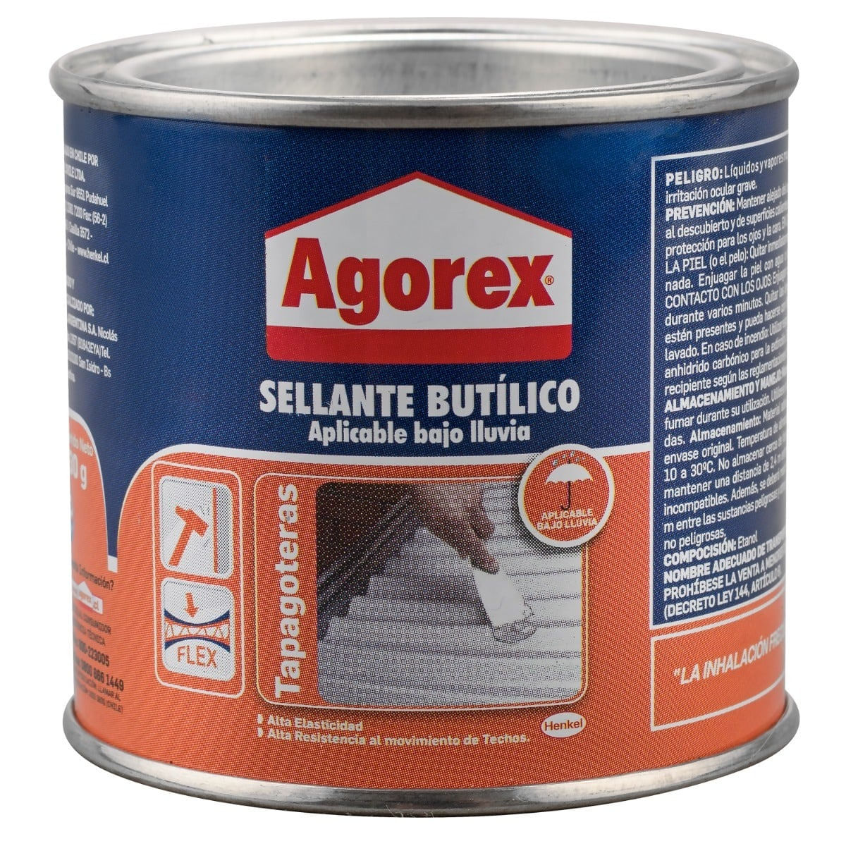 Sellador Butilico 200 GR Tapagoteras Agorex