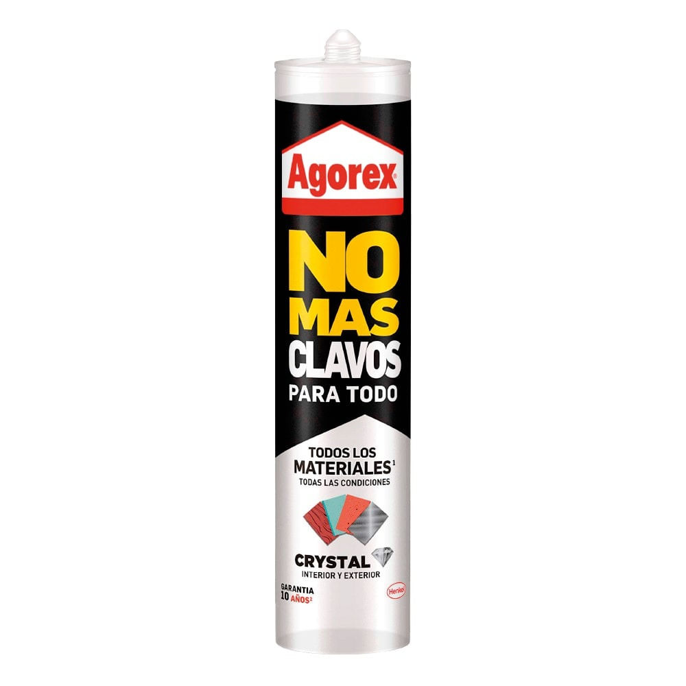 Silicona NO Mas Clavos P/todo Crystal 290GR Agorex