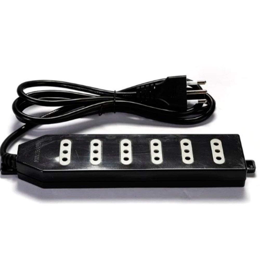 Alargador 1.5MT 6 Posiciones Negro-blanco