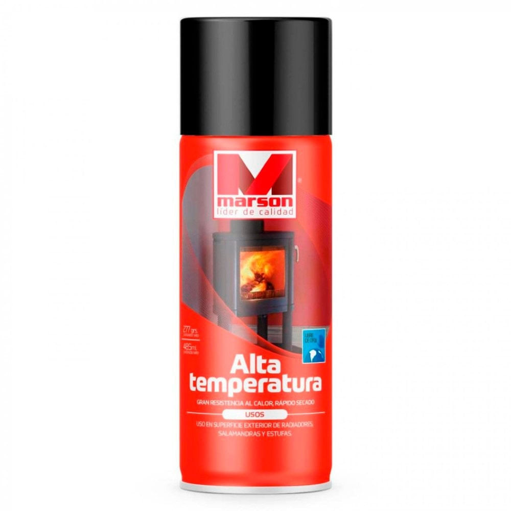 Esmalte Aero Alta Temperatura Negro 485M