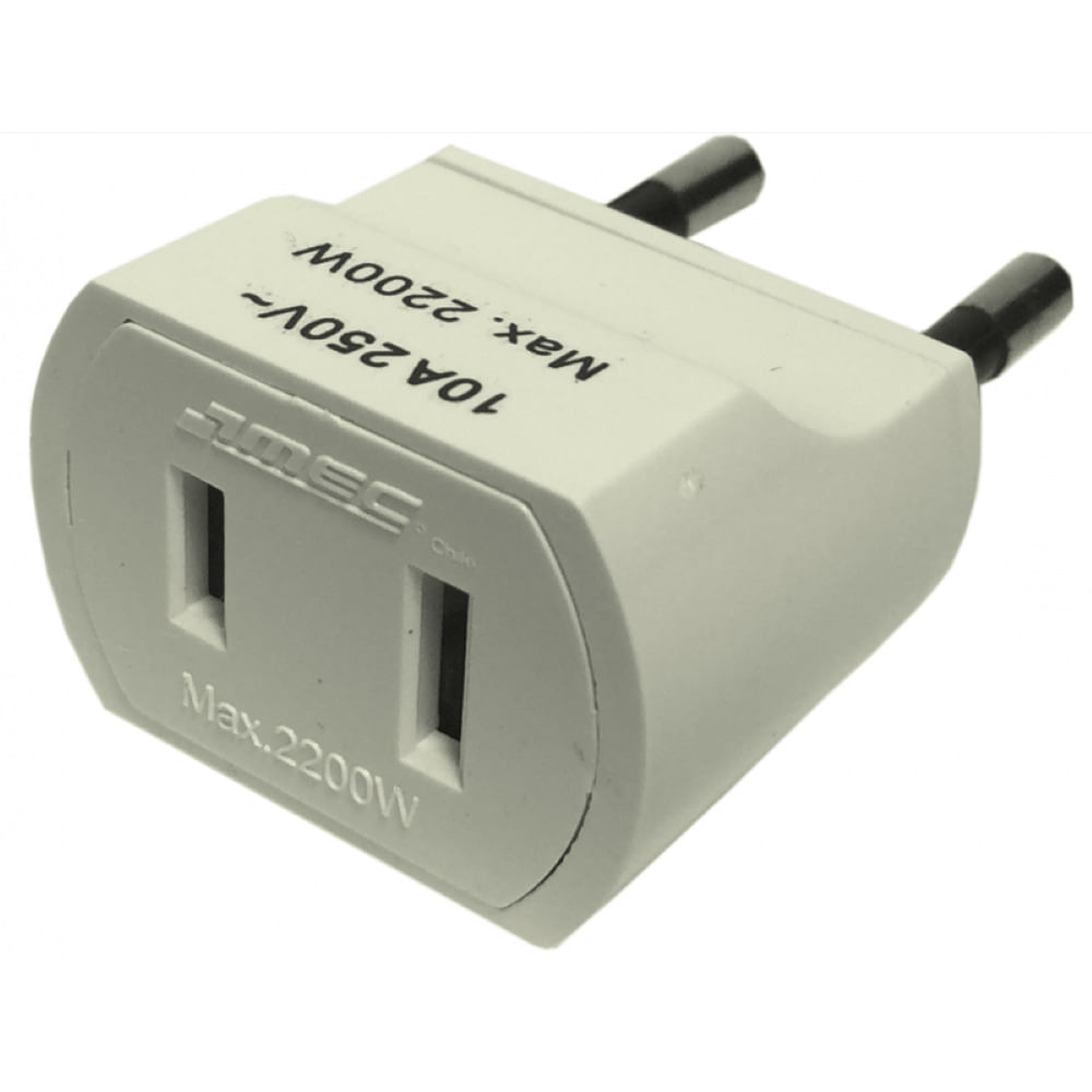 Adaptador Euro-americano Blanco