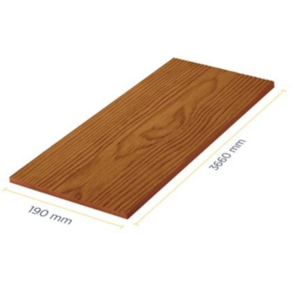 Siding Fibrocemento 190X3660X6MM Pino Oregon Cedra