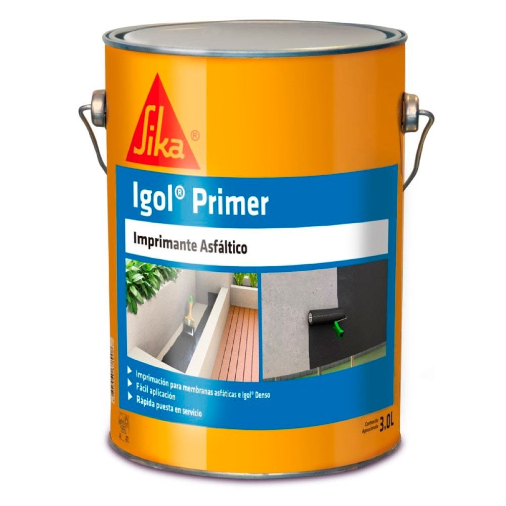 Impermeabilizante Asfáltico SIKA IGOL Primer 3LT