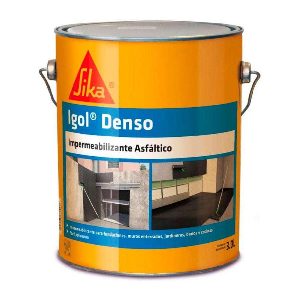 Impermeabilizante Asfáltico SIKA IGOL Denso 3LT