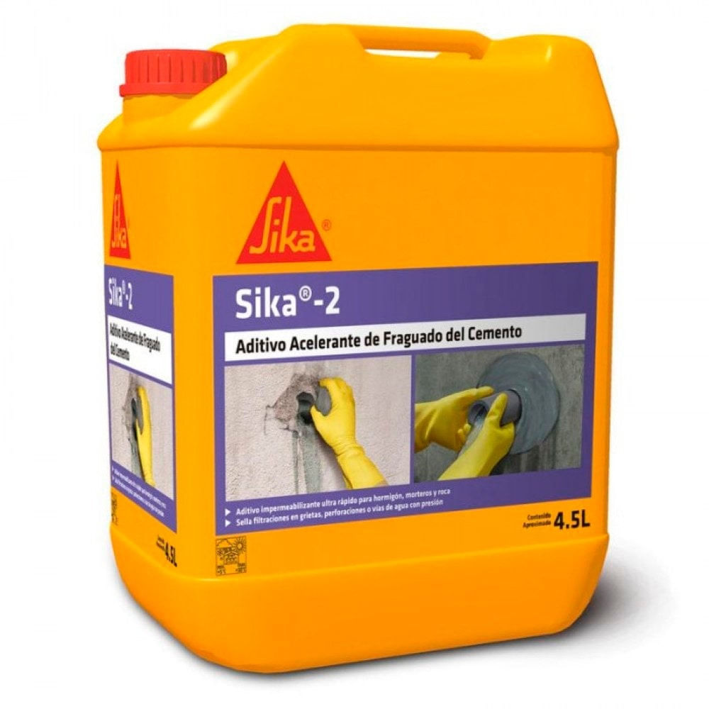 Acelerador Fraguado Ultra Rapido Sika 2 de 4.5 LT