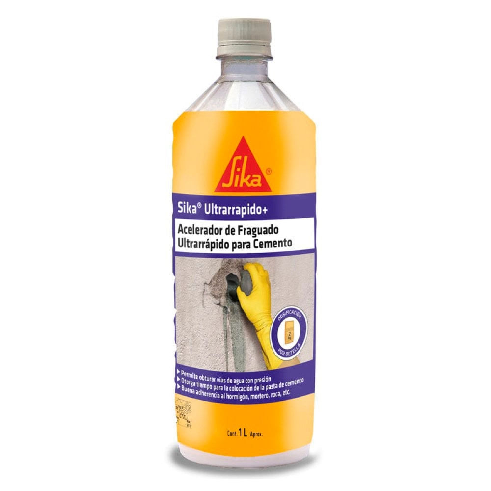 Acelerador Fraguado Ultra Rapido Sika 2 de 1 LT