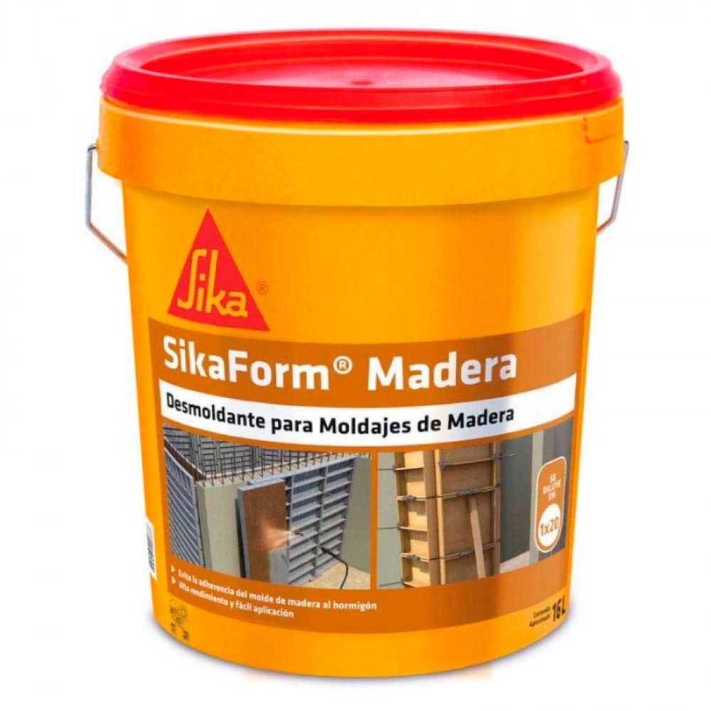 Desmoldante Madera Sika Form Tineta 16LT