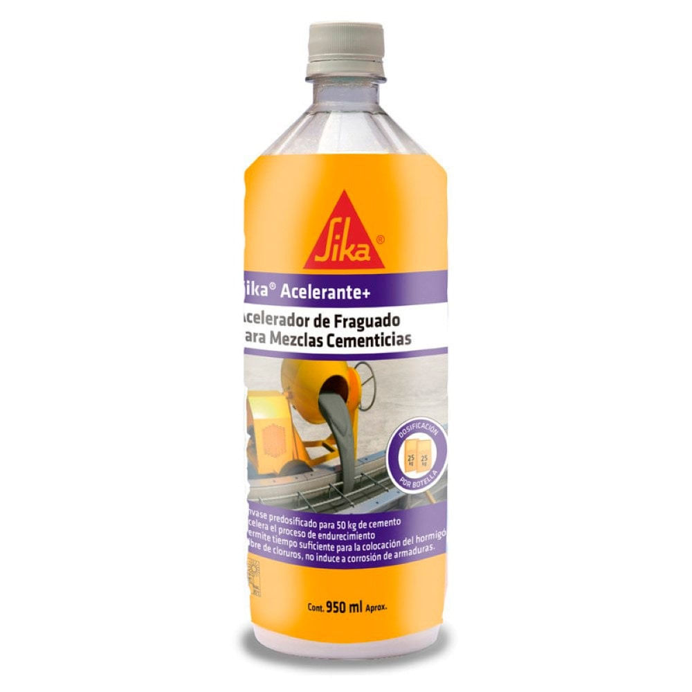 Acelerador Fraguado Mezcla Cementicia Sika 950ML