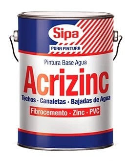 Acrizinc Base Agua Rojo Colonial Galon Sipa