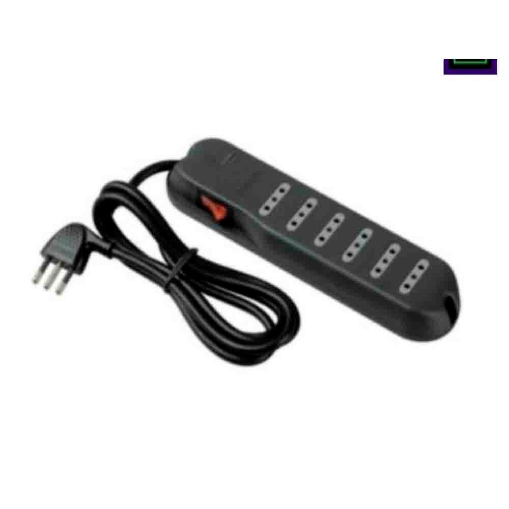 Alargador Multiple 2PT 10A 3 MT Negro