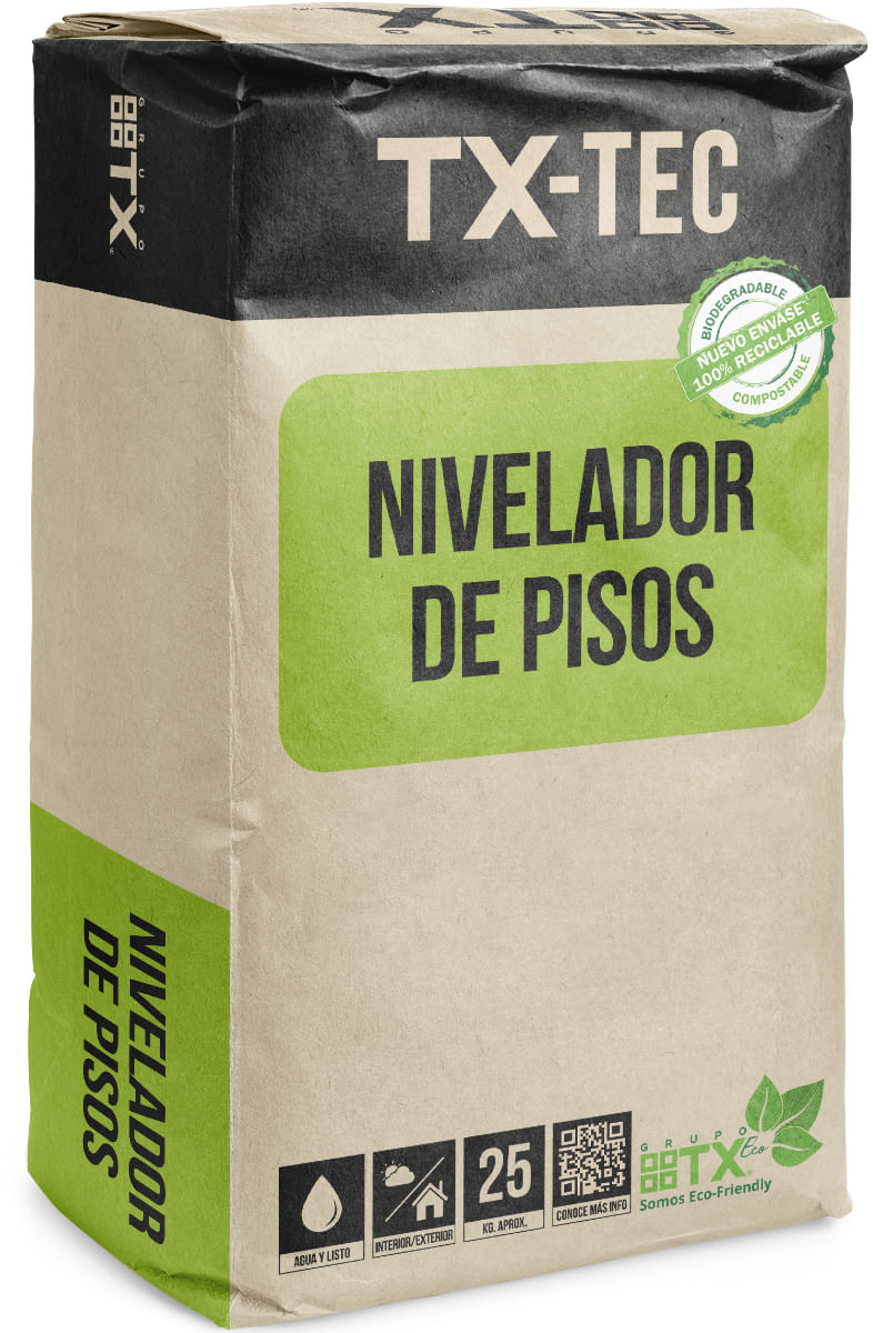 Mortero Nivelador de Piso Rigido 25 KG TX (80)
