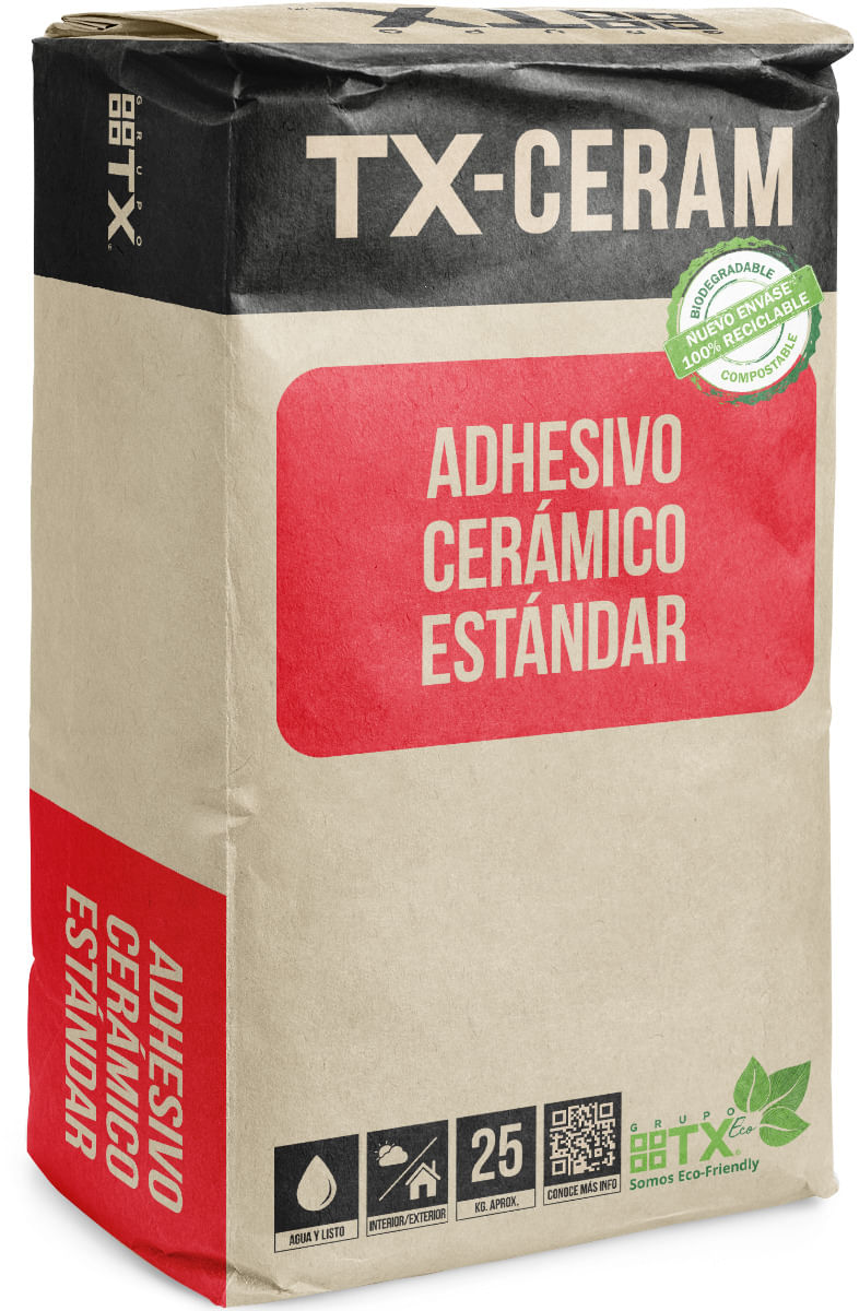 Adhesivo Cerámica Normal TX Saco 25 Kilos