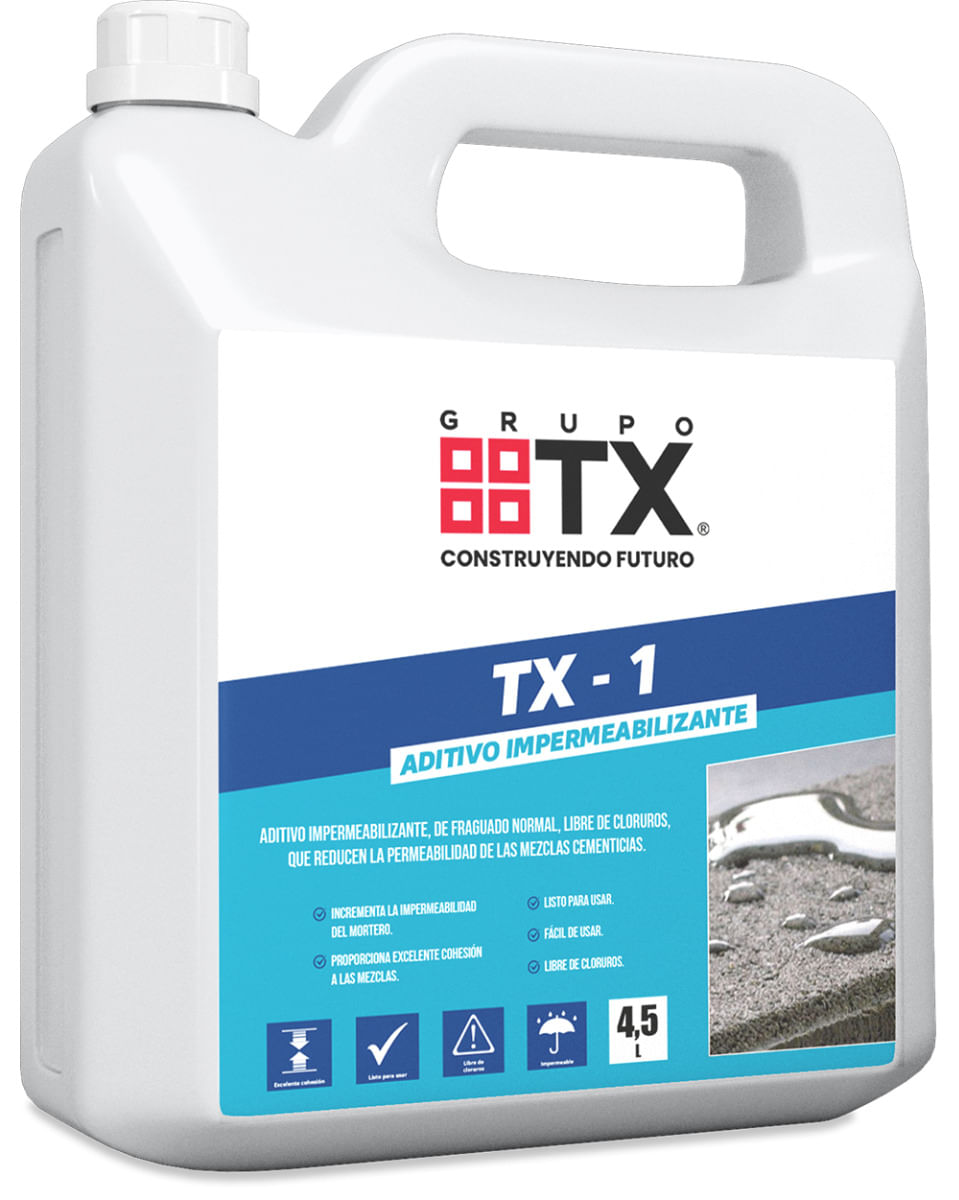 Impermeabilizante TX-1 Bidon 4.5 Lts