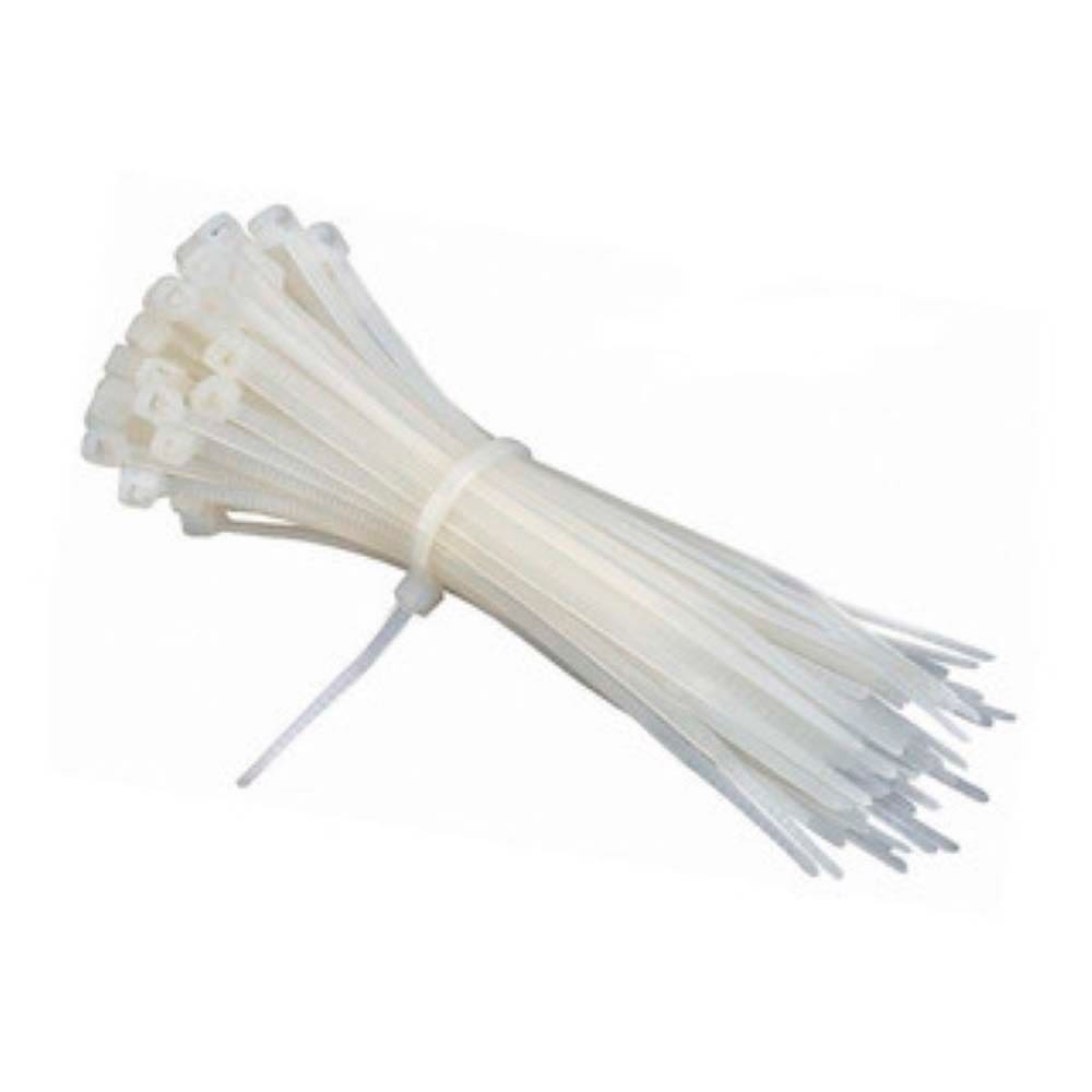 Amarras Plasticas Blanca 2.5X100 MM (100PZ)