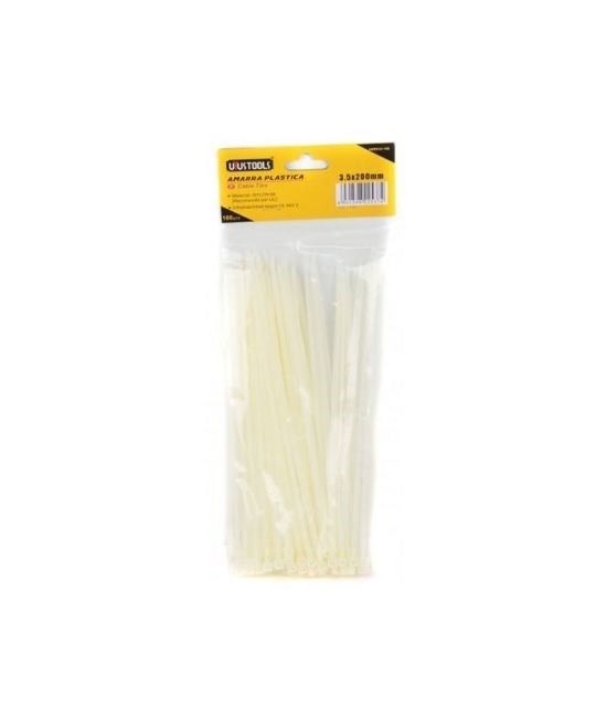 Amarras Plasticas Blanca 3.5X200MM 100 Piezas