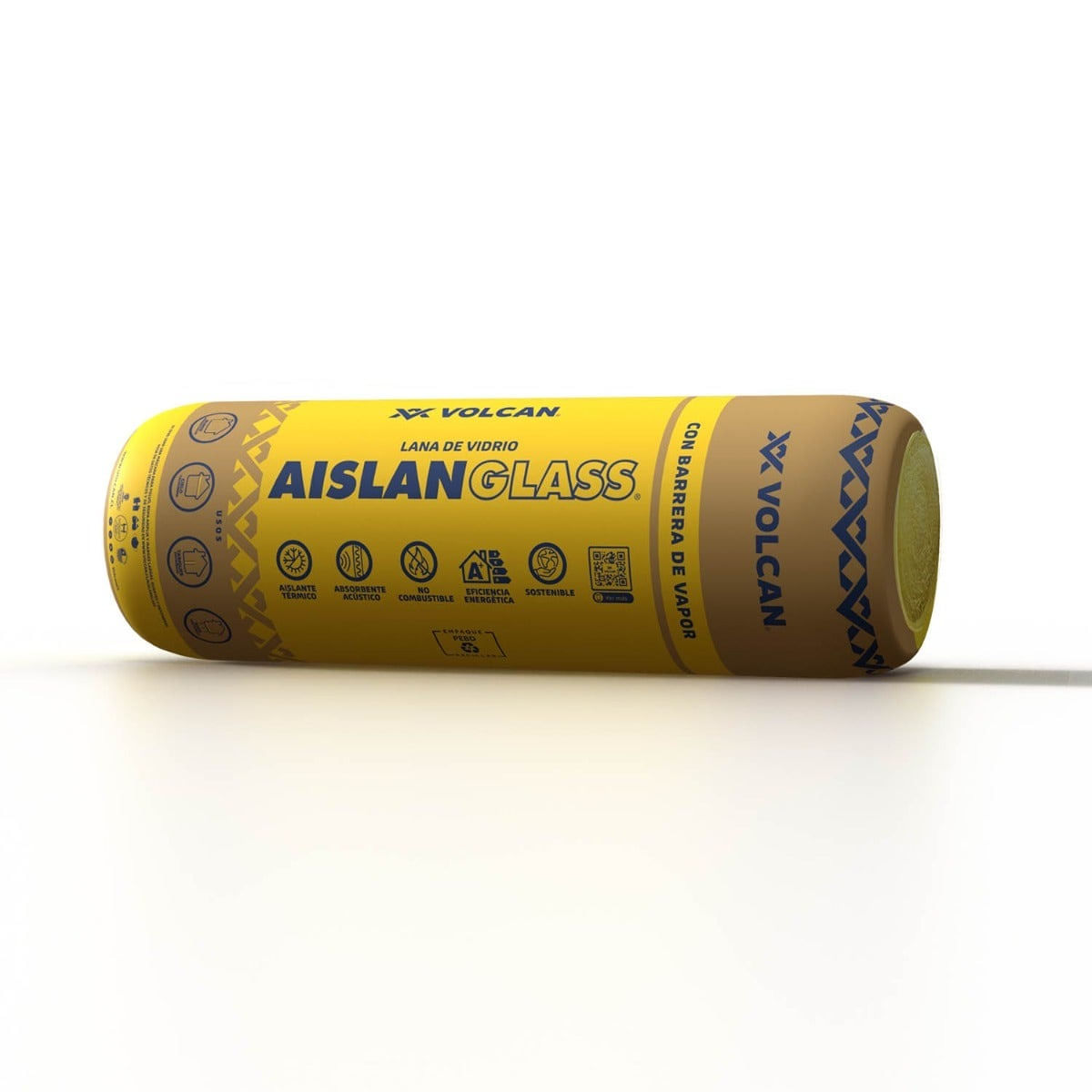 Lana Vidrio Papel 1C 80MMX1.20X9.6 MT(11.52M2)
