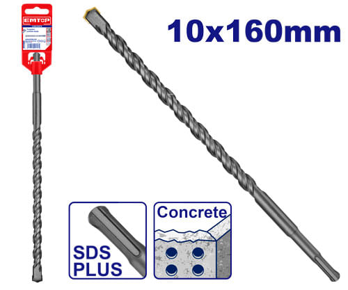 Broca Concreto Sds Plus 10x160mm EHDR11002 Emtop