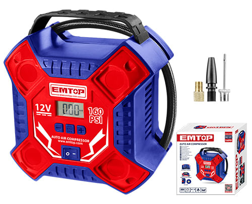 Compresor Inflador 12V 160PSI EAAC3502 Emtop