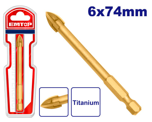 Broca para Vidrio y Ceramica 6 MM EAGC20606