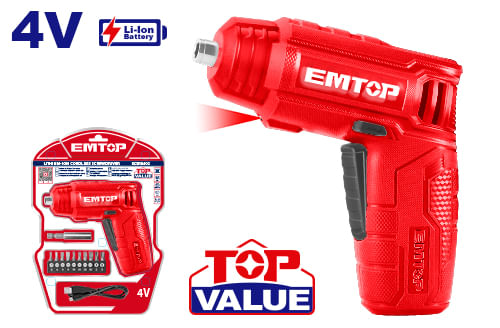 Atornillador Inalambrico 4V Acc ECSR0402 Emtop