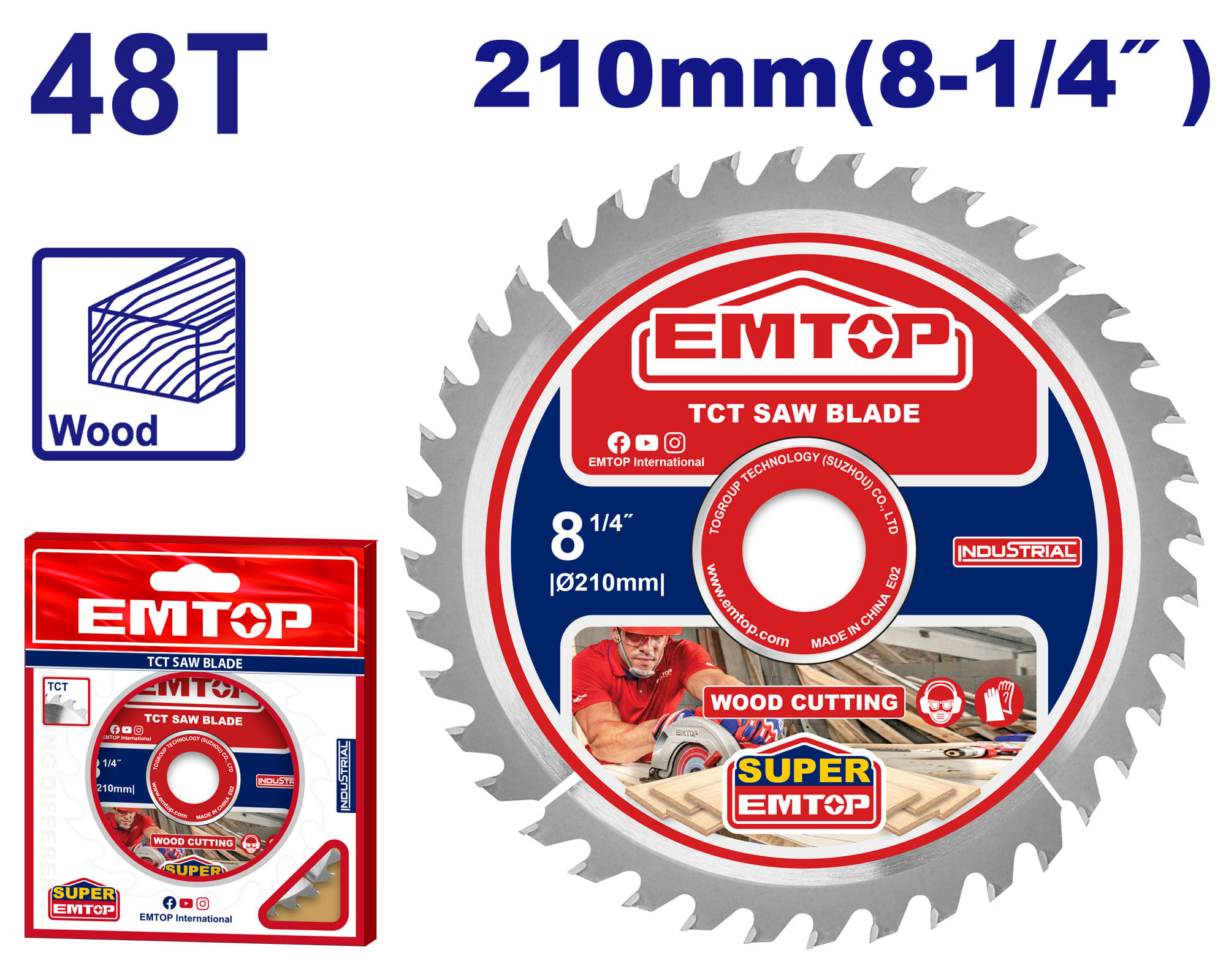 Disco Sierra Madera 210MM(8-1/4) 48D ETCT121022