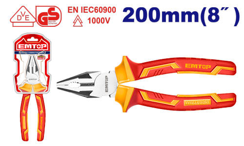 Alicate Universal Aislado 8 EPLRC0831 Emtop