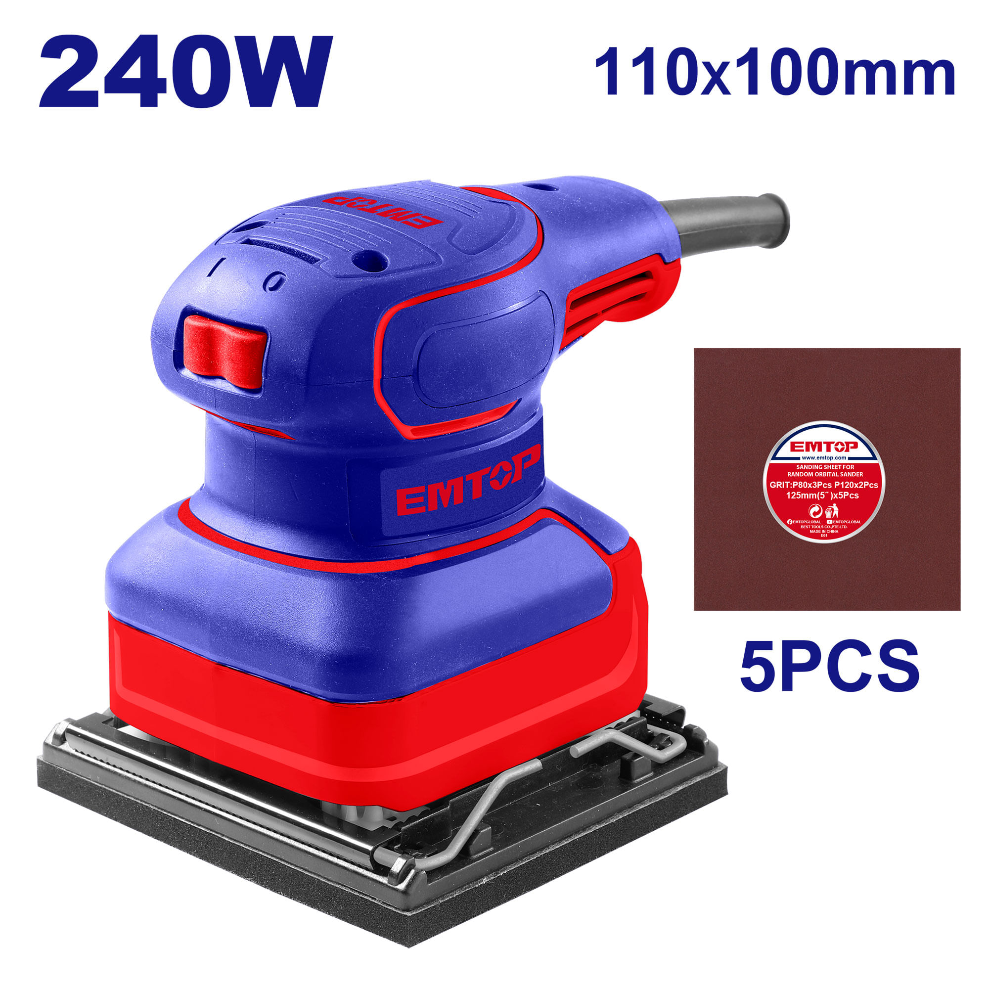 Lijadora Orbital 240W EFSR24101