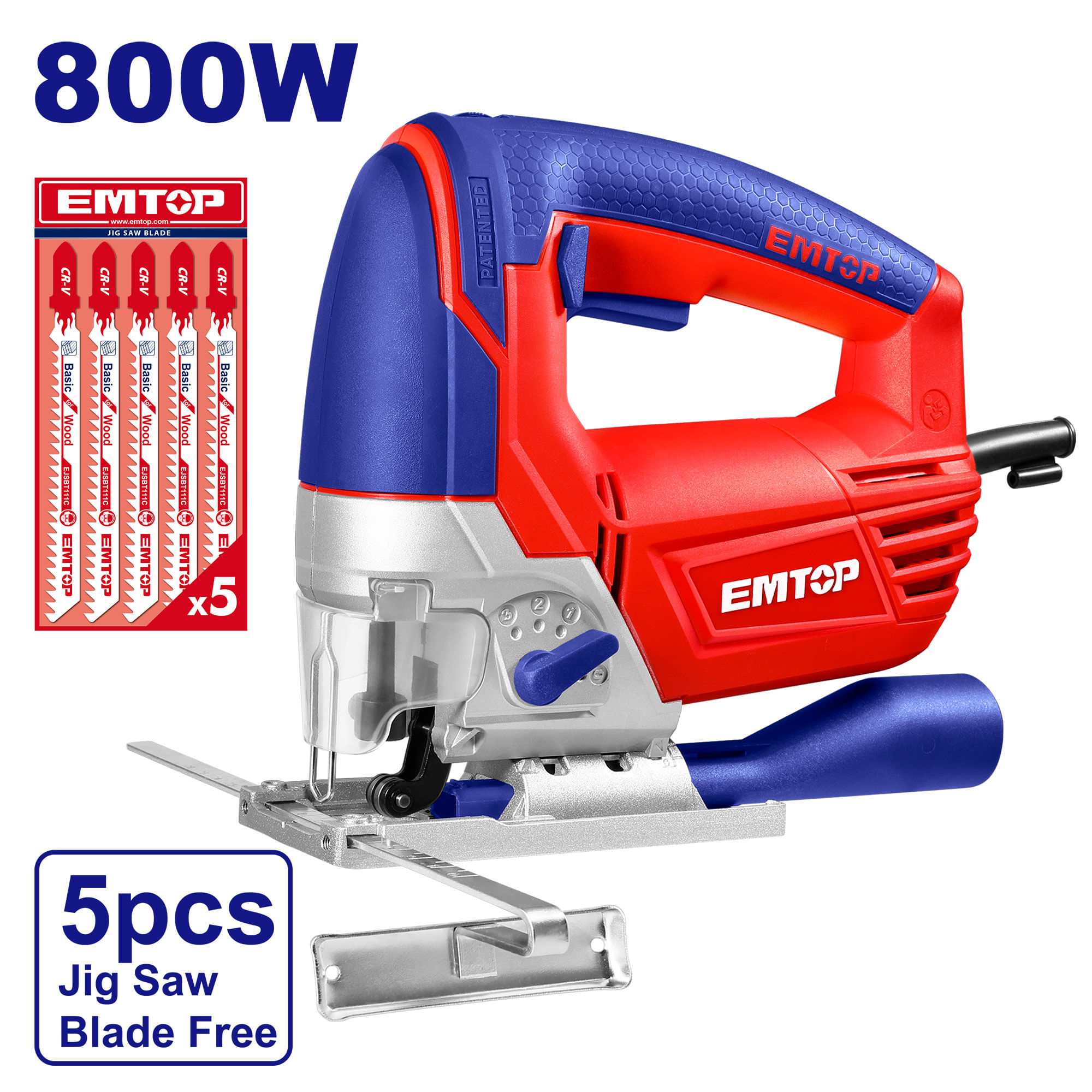Sierra Caladora 800W 5 Sierras EJSW8001 Emtop