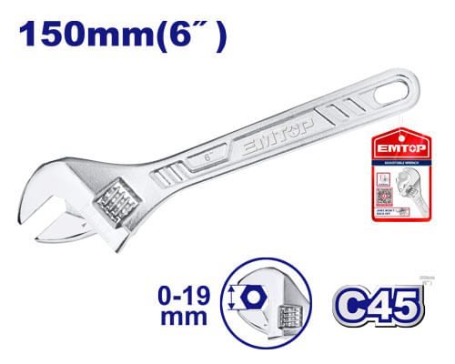 Llave Francesa 6 EAWH130622 Emtop