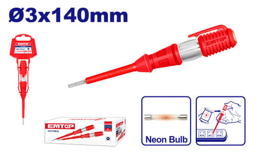 Atornillador Probador Electrico 3x190mm ETPL14001