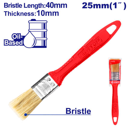 Brocha 1 Mango Plastico EPBH01702 Emtop