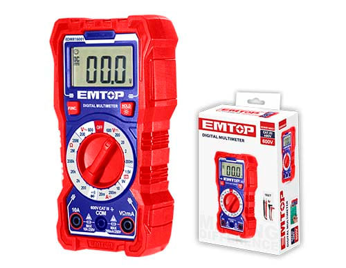 Tester Multimetro Digital EDMR16001 Emtop