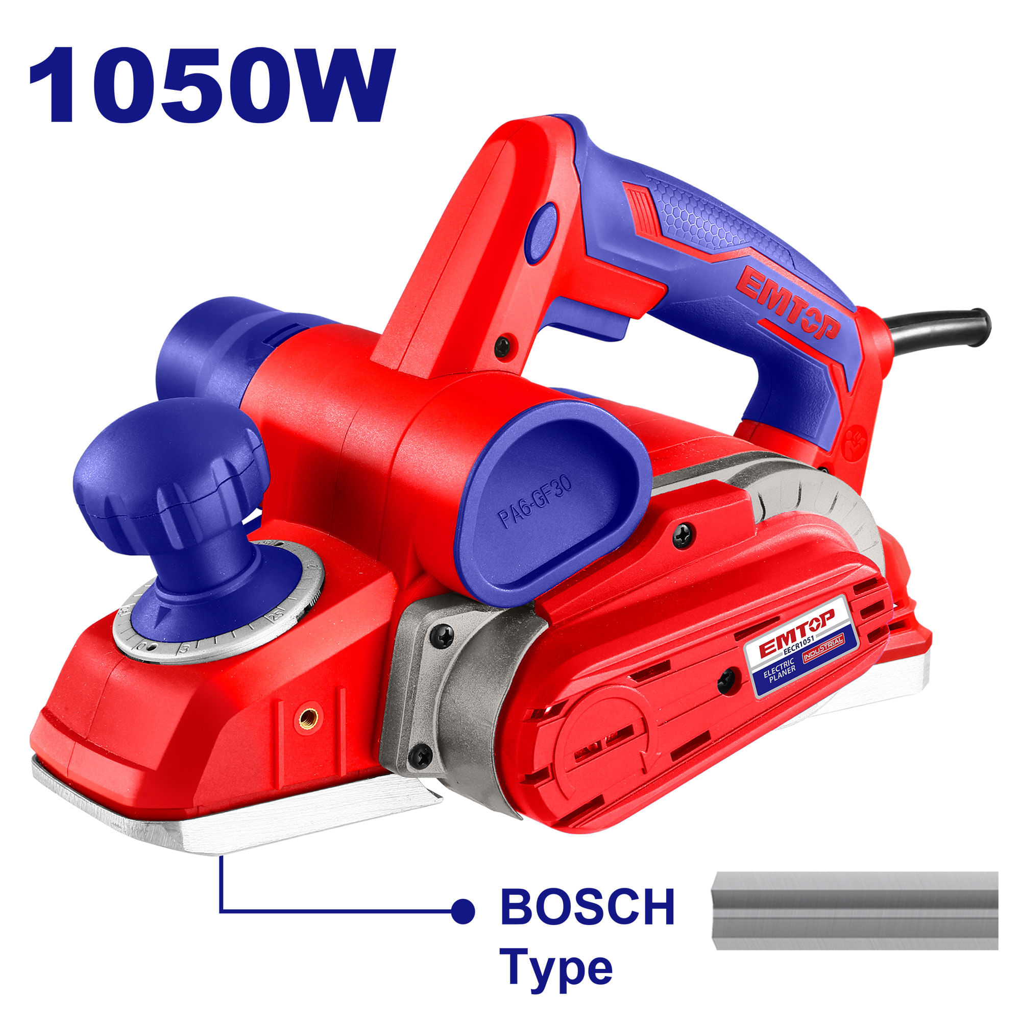 Cepillo Electrico 1050W EECR1051 Emtop