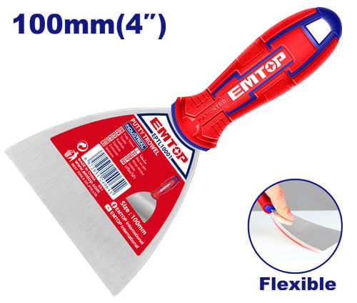 Espatula Flexible Mango Goma 100mm EPTL10001 Emtop