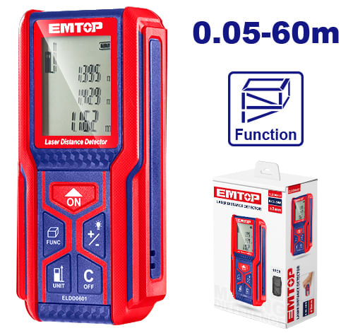 Medidor de Distancia Laser 60m ELDD0601 Emtop