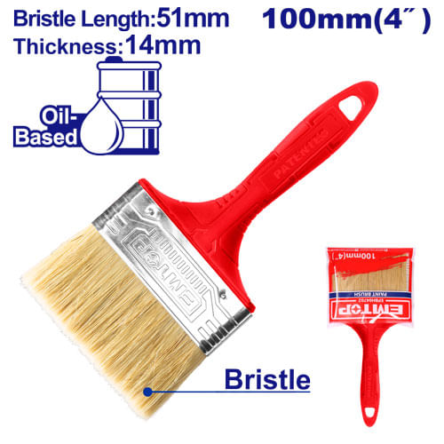 Brocha 4 Mango Plastico EPBH04702 Emtop