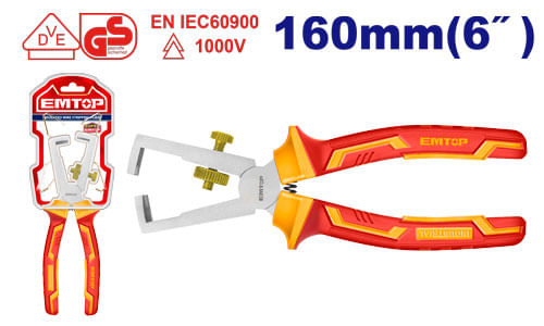 Alicate Pela Cables Aislado 6 EPLRW0631 Emtop