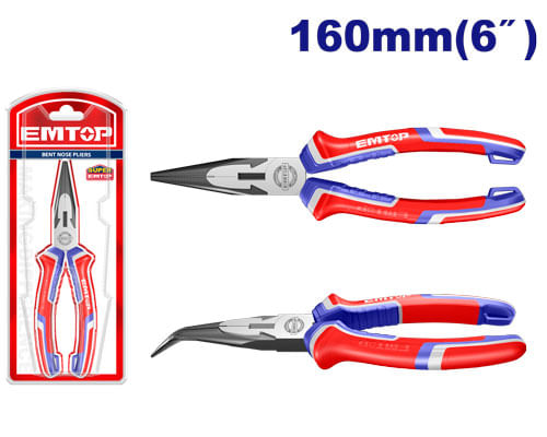 Alicate de Punta Curva 6 EPLRB0611 Emtop