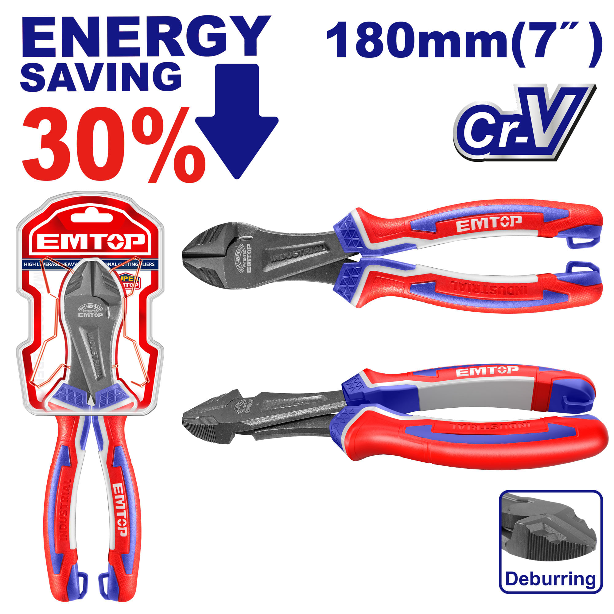 Alicate de Corte Industrial 7 EPLRHD0721 Emtop