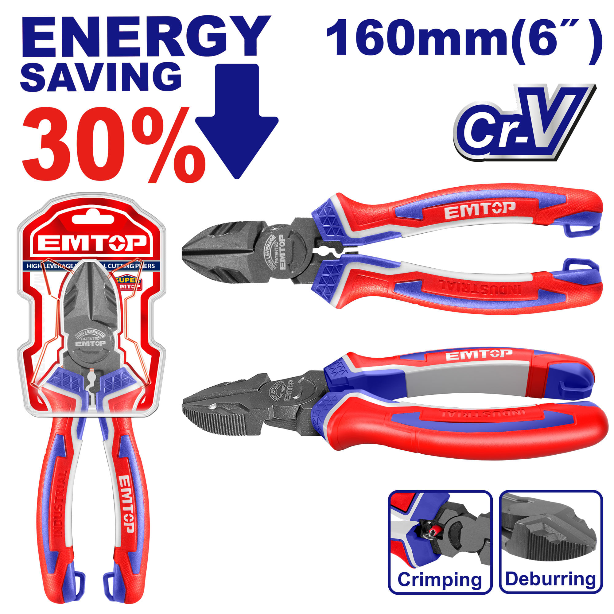 Alicate de Corte Industrial 6 EPLRD0621 Emtop