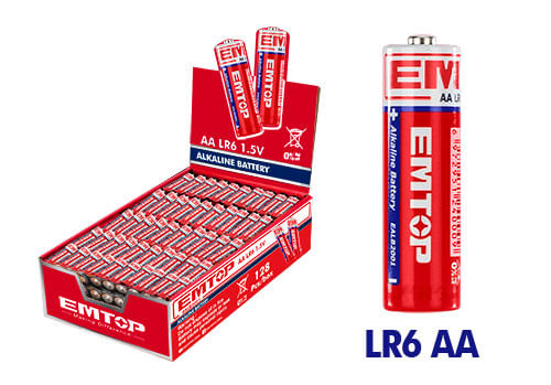 Pila Alcalina AA Pack 4 Unidades EALB2001 Emtop