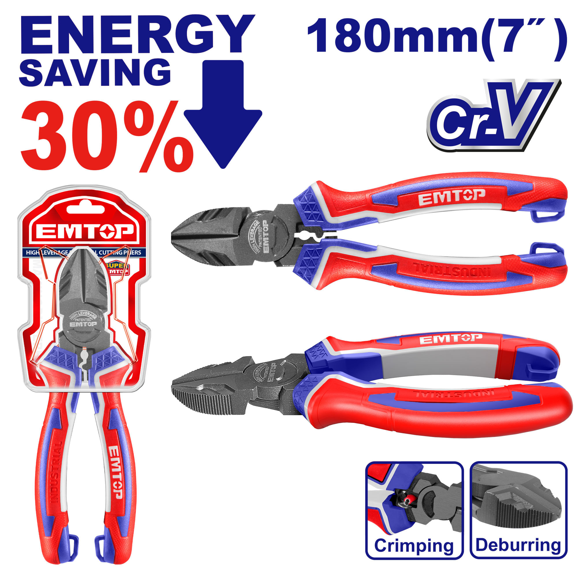 Alicate de Corte Industrial 7 EPLRD0721 Emtop